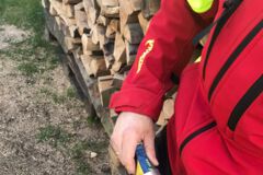 Seilschussgerät Vorbereitung, Baumfällung, Gefahrbaumbeseitigung, Häcksler, Kaminholz, Motorsäge